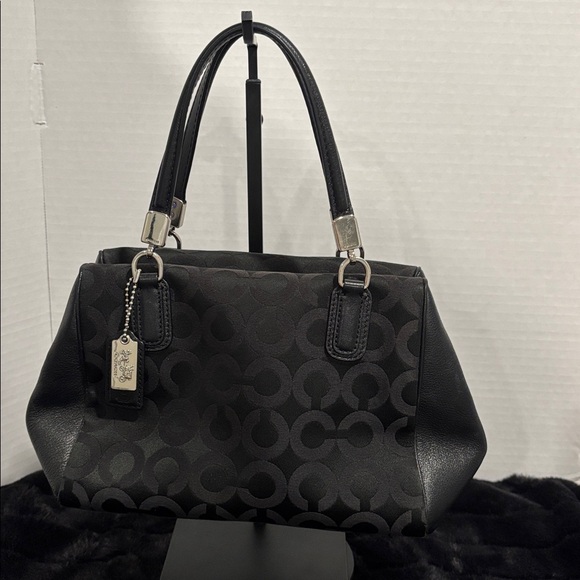 Coach Handbags - Coach Signature Canvas Satchel with Leather Trim Silver hardware 2 Hang Tag